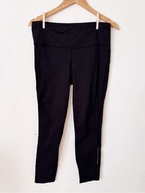 Lululemon Black joggers with mesh panel size 10
